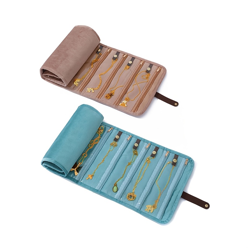 Golden Necklace Storage Box, Travel Portable Design